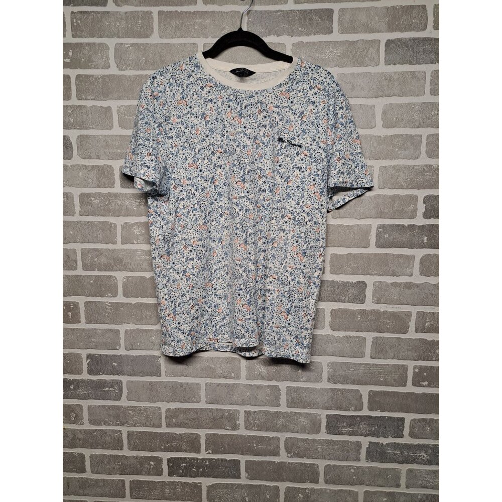 Ben Sherman Womens Floral‎ Crew Neck Short Sleeve Casual T-Shirt Size Large